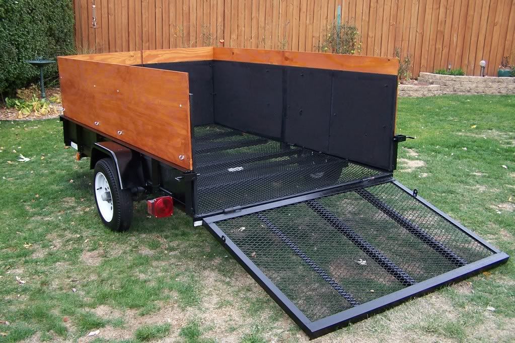 Open utility trailer walls. Lawn Care Forum